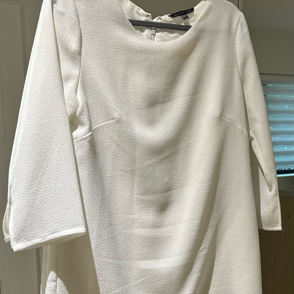 Elegant White Dress (lined)
